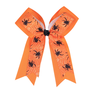 2026 Accessoires capillaires d'Halloween pour filles : Pinces à cheveux à nœud double couche, Épingles à cheveux araignée, Pinces crocodiles à ruban - Product Image 3