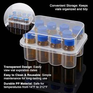 Wholesale 3ml Plastic <b>Box</b> 2-4 Aseptic Vial <b>Storage</b> <b>Box</b> Wholesale Vaccine Bottle Peptide Rack Wholesale Plastic - Product Image 1