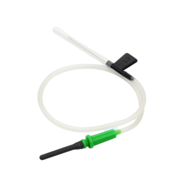 Aguja de colección de sangre al vacío desechable tipo ala de mariposa médica 20/21/22/23/24g