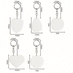 Promotional Company Activity Gifts <b>Custom</b> LOGO Durable Two-Sided Thermal Transfer Printed Wood Keyring <b>Keychain</b> - Product Image 6
