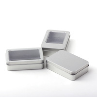 Boîte en fer blanc rectangulaire avec fenêtre 107 x 70 x 30 mm, emballage pour planche Gua Sha en fer blanc, écologique, certifiée ISO9001, impression offset