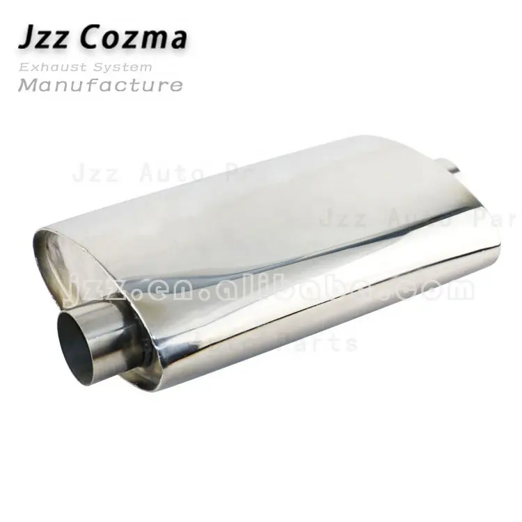 JZZ cozma newest style stainless steel 3 inch exhaust muffler for universal car