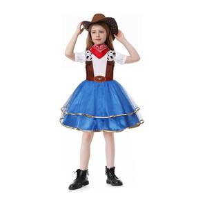 Costume de cowboy western pour enfants HP, ensemble de fête d'Halloween pour garçons et filles, comprenant une jupe et une robe de costume - Product Image 3