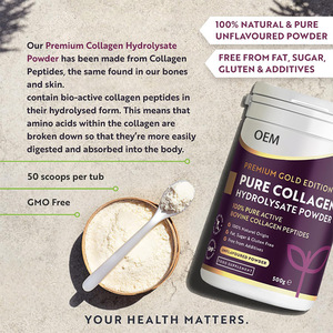 Colágeno Hidrolizado en Polvo con Etiqueta Personalizada OEM, Suplemento <span class=keywords><strong>de</strong></span> Péptidos <span class=keywords><strong>de</strong></span> Colágeno para el Soporte <span class=keywords><strong>de</strong></span> las Articulaciones, Venta al Por Mayor - Product Image 3