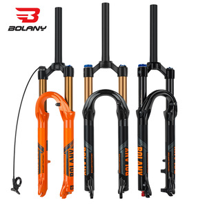 Horquilla Delantera para Bicicleta de Montaña Bolany de 29 Pulgadas con Amortiguación de Aire, Eje QR, Negro y Naranja - Product Image 1
