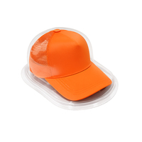 Boîte d'emballage en plastique transparent jetable PET PVC PP, type clamshell, pour casquette de baseball, forme personnalisable, impression UV, sous vide