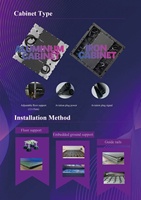 P3.91 Outdoor Interaktiver LED-Tanzboden-Bildschirm, begehbarer Bodenfliesen-Display, IP65 wasserdicht, Acrylmaske, verstellbare Füße