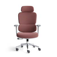 Chaise de bureau exécutive ergonomique de luxe en velours à dossier haut, confortable et réglable, avec accoudoirs ajustables pour la maison et le bureau (vente en gros)