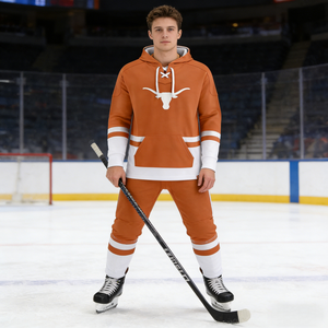 Benutzer definiertes Logo Vintage Pullover Hockey Hoodie Unisex OEM & ODM Eishockey Uniform Spitze Blank Muster Druck Sport bekleidung Training - Product Image 2