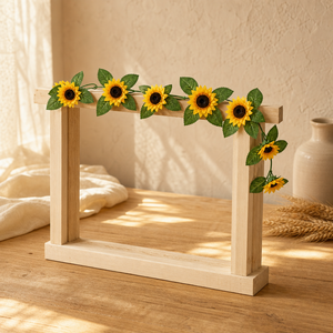 Großhandel Hochwertige Künstliche Sonnenblumen-Girlande 2,3m Seidengirlande Rustikale Biegbare Hochzeitsbogen-Kulisse Party Heim-Deko Blume - Product Image 6