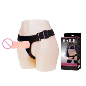 Cinturino vuoto per uomo cinturino su vibratore Dildo cavo cinturino vibrante realistico per coppie Strapon del pene - Product Image 1