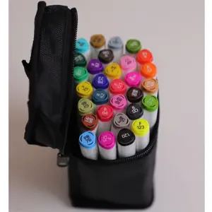 Fabbrica 24/30/36/48/60 colori a doppia testa marcatori di colore a base di alcool biadesivo penna grafica