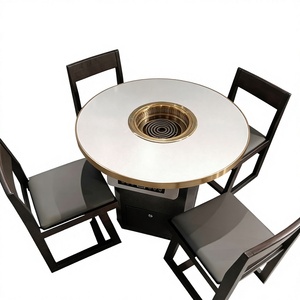 Mesa de Comedor Inteligente y Moderna para Restaurante con Purificación de Aire para Uso Comercial en Exteriores, Centro Comercial, Barbacoa sin Humo - Product Image 1