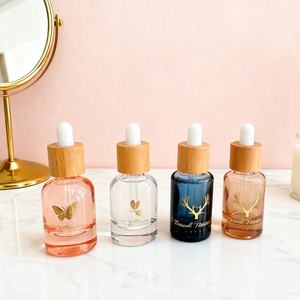 Flacons compte-gouttes fins en verre ambré de 1 oz, 2 oz, 4 oz, 8 oz, 16 oz, 32 oz, 10 ml, 15 ml, vides, avec tête compte-gouttes blanche, pour huiles essentielles - Product Image 3