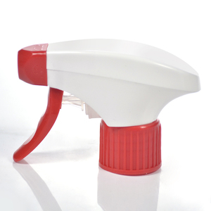 Chất Lượng Cao Nhà Máy Bán Buôn Tất Cả Các Nhựa Cho Mỹ Phẩm Chai Đôi Bìa Màu Đỏ Và Trắng Phun 28/410 Nhựa Kích Hoạt Phun - Product Image 1