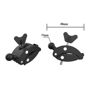 Support de guidon pour <span class=keywords><strong>GPS</strong></span> de vélo et moto YH2990 réglable avec pince antidérapante et protection par sangle en caoutchouc - Product Image 4