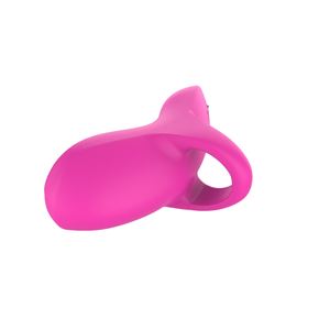 RE014 Silikon Cockring Zungen massage gerät Dolphin Shape Vibrator Ring - Product Image 4