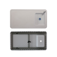 Table de nettoyage de jeu de poisson pliante en plastique durable portable en gros d'usine avec évier