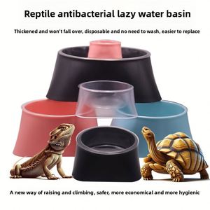 Bol de nourriture et d'eau jetable de remplacement pour reptiles, geckos, lézards, serpents - Anti-évasion, inodore - Product Image 1