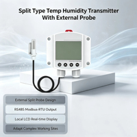 Transmisor de Temperatura y Humedad RS485 LCD con Precisión de 0.5°C para Cuarto de Cultivo de Hongos, Cultivo de Tejidos Vegetales, Invernadero, Personalizable