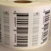 1000 étiquettes pré-imprimées autocollants consécutifs personnalisés résistant à l'huile étiquettes de code-barres de numéro de découpe personnalisées