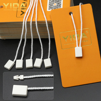 Cordon en plastique pour étiquettes volantes, attache de scellage la moins chère pour étiquettes, accessoires vestimentaires, corde en papier et coton