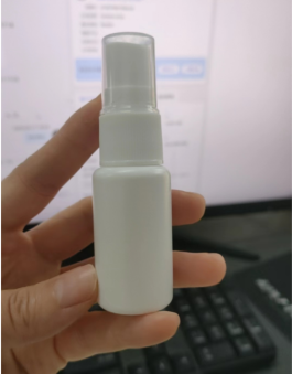 clear liquid with blank tube packing