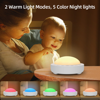 Machine à bruit blanc portable pour le sommeil des bébés, 16 sons relaxants, veilleuse RVB, minuterie, fonction mémoire pour la chambre d'enfant, les voyages et le bureau