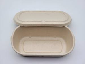 Lonchera de Bagazo Compostable de 850 ml con <span class=keywords><strong>2</strong></span> Compartimentos - Product Image 4
