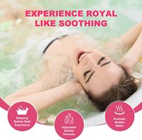 Tapis de massage électrique portable CF avec ventouses antidérapantes, étanche, pour bain à bulles et spa à domicile