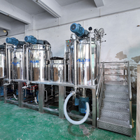 Ailusi AVE 500KG Mélangeur Émulsifiant Sous Vide pour Crème et Shampoing, Homogénéisateur de Lotion et Gel, Machine Émulsifiante à Vendre
