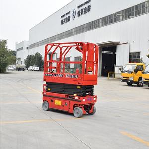 Plataforma Elevadora de Tijera Hidráulica de 6m, 8m, 10m, 300kg, 500kg, Eléctrica, Estándar CE, para Construcción de Edificios - Product Image 1