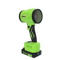 VERTAK Souffleur à main portable 20V, souffleur à feuilles puissant à batterie au lithium, pour l'élimination de la poussière et de la neige