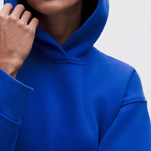 Sweat à capuche pour femme en coton 100% avec logo personnalisé, service ODM, léger, vintage, couleur unie, tricoté en coton - Product Image 3