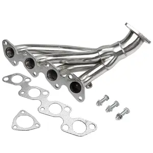 Stainless Steel Exhaust Manifold Header For 1995-1998 Nissan 240SX S14 exhaust pipe tailpipe exhaust