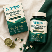 PEITEBIO Capsules de Glucosamine à base de Moules à Lèvres Vertes pour Animaux de Compagnie – Soutien Articulaire, Mobilité, Cartilage – Absorption Rapide, Sûr – 120 gélules