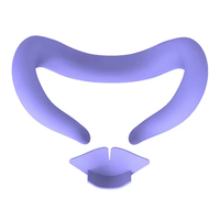 Accessoires VR : Housse de protection pour sangle de tête, masque et couvre-visage en silicone pour casque VR Oculus Quest 3