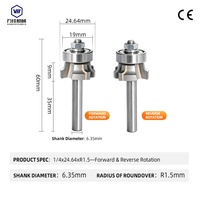 Fraise à bois WANJIA à 4 cannelures, en carbure de tungstène, pour machine à chantourner les bords et finition des bords de plaques