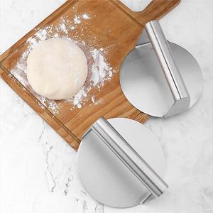 Outil de pressage de pâte en acier inoxydable épaissi pour la fabrication de boulettes - Plaque de pressage à main pour boulettes de viande et pains cuits à la vapeur - Product Image 4