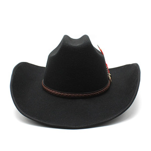 Nuevo Diseño <span class=keywords><strong>de</strong></span> Sombrero Fedora al por Mayor, Sombreros <span class=keywords><strong>de</strong></span> Vaquero para Fiesta y Boda, Sombrero <span class=keywords><strong>de</strong></span> Vaquero <span class=keywords><strong>de</strong></span> Fieltro <span class=keywords><strong>de</strong></span> <span class=keywords><strong>Lana</strong></span> <span class=keywords><strong>Blanco</strong></span> <span class=keywords><strong>de</strong></span> Ala Ancha para Hombre y Mujer - Product Image 3