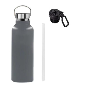Bouteille <span class=keywords><strong>isotherme</strong></span> en acier inoxydable de 25 oz, couleur macaron, à petite ouverture, avec paille, pour café de voyage - Product Image 2