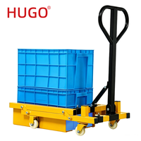 Carretilla Elevadora Hidráulica Manual para Cajas de Plástico, Contenedores de Almacenamiento, Manipulación en Taller, Carro Elevador de Palets