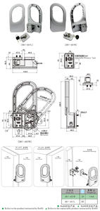 새로운 디자인 특허 알루미늄 압축 밀봉 핸들 실버 페인트 7mm 의료/테스트 장비를 위한 조정 가능한 마운트 - Product Image 2