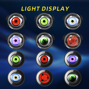 ไฟโปรเจกเตอร์ไฟ <span class=keywords><strong>LED</strong></span> 12-36V แบบไดนามิกลิศาจ6โหมดรีโมทคอนโทรลไฟหน้ารถไฟตัดหมอกอุปกรณ์ตกแต่งรถยนต์ - Product Image 5