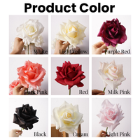 Haute qualité main-sentiment hydratant blanc rose Rose Bouquet artificiel vraie touche fleurs pour mariage décoration de la maison