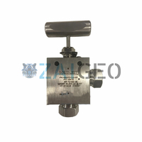 Remplacement Waterjet H2O 400072-1-2-90 Valve hydraulique de main de coupe de machine industrielle Waterjet: Bidirectionnel, 2 pièces, Angle droit