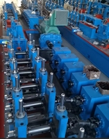 Ligne de production de tuyaux entièrement automatique haute fréquence pour tuyaux en acier galvanisé à soudure droite