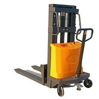 Offre Spéciale 1000kg 1.5t 2ton 3m palette Portable chariot élévateur manuel auto-chargé gerbeur manuel semi-électrique