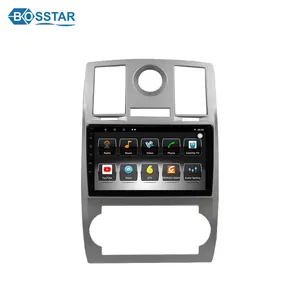 Bosstar कैपेसिटिव टच स्क्रीन एंड्रॉयड कार वीडियो रेडियो क्रिसलर 300 सी जीपीएस नेविगेशन के लिए कार स्टीरियो