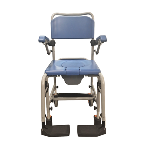 Chaise de toilette pliante en aluminium, fauteuil roulant de douche et de toilette pour personnes âgées et handicapées, avec plateau de bain réglable - Product Image 5